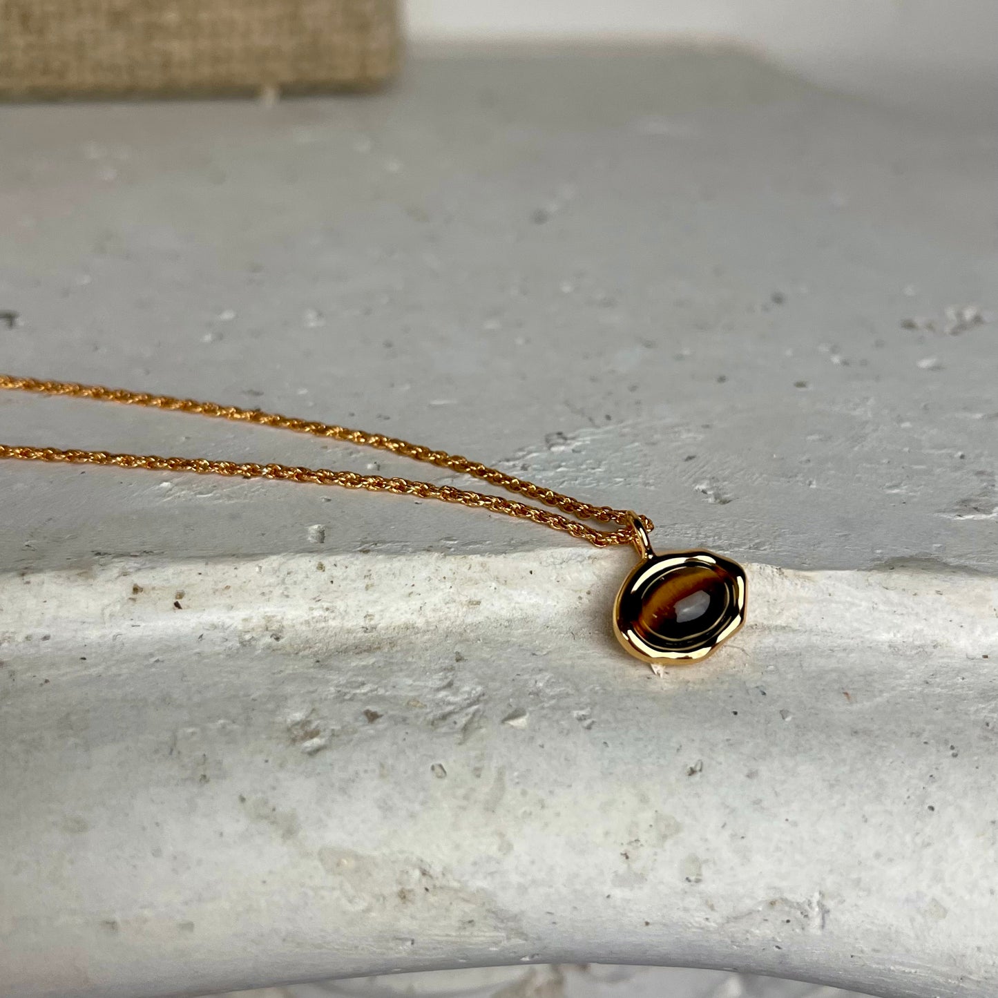 Tiger Eye Vintage Necklace