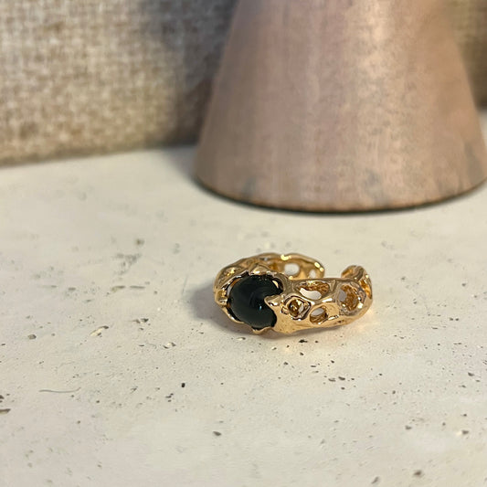 Hollow Black Agate